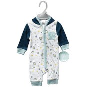Wholesale - BOYS COVERALL WITH HOOD -COLOR BLOCK C/P 48, UPC: 632878898252